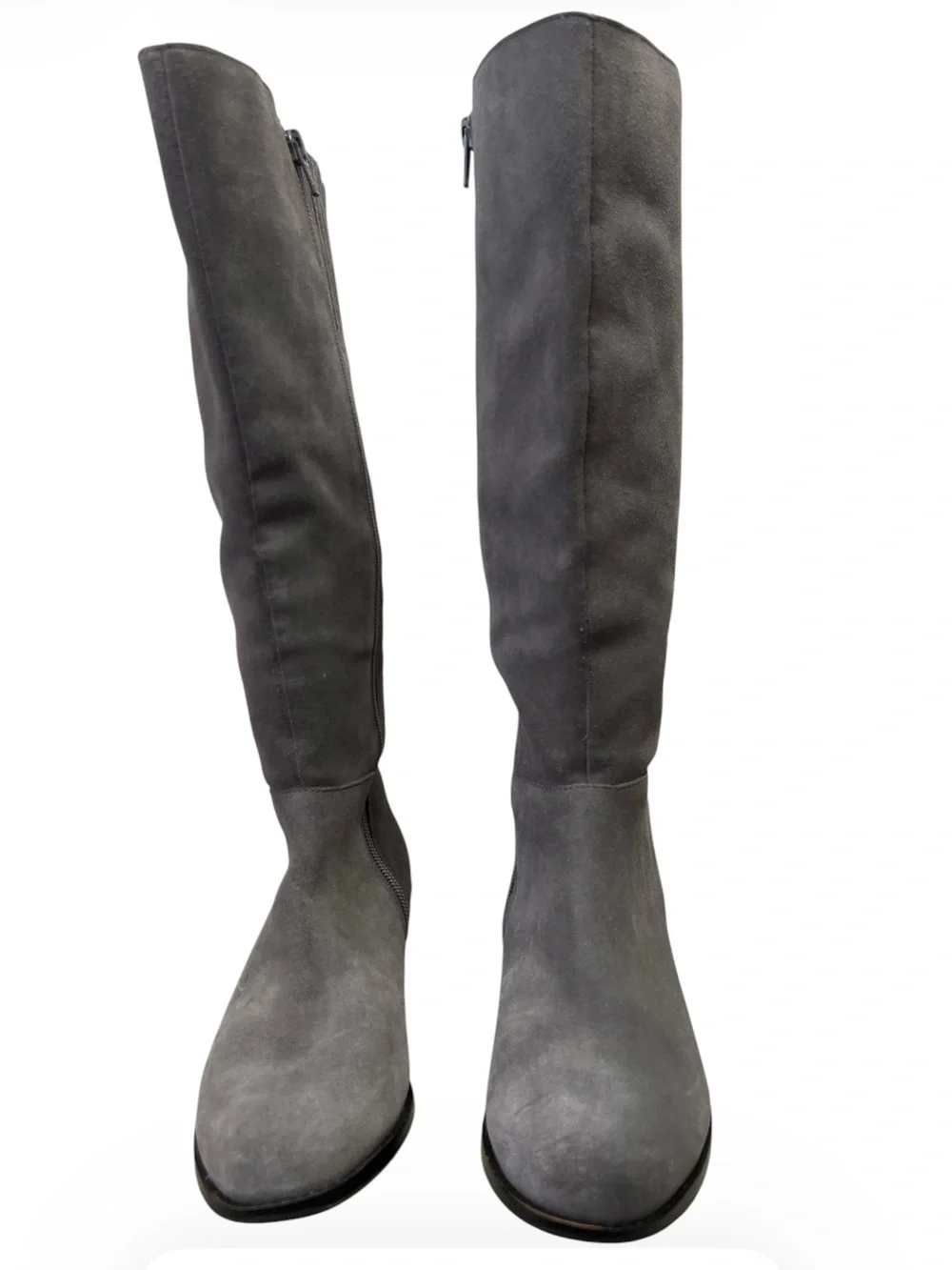 Vionic Tinsley Charcoal Suede Knee High Boots